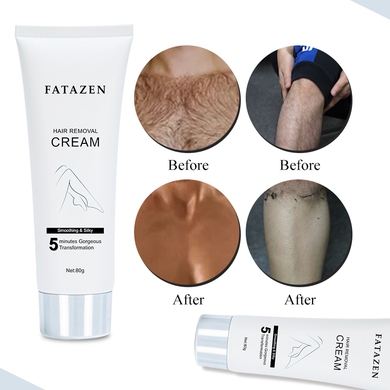 Five Minutes Painless Fast Hair Removal Natural Whitening Moisturizing White Depilatory Cream