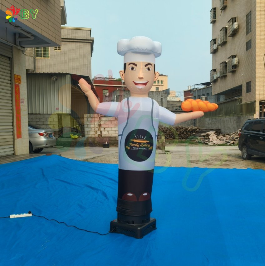 Customize 3 M Air Dancer Advertising Inflatable Air Dancer Chef Work Air Dancer Inflatable Wave Man