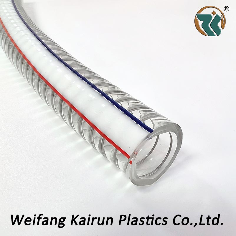 China Manufacturer Flexible Water Suction Discharge PVC Spring Spiral Steel Wire Hose