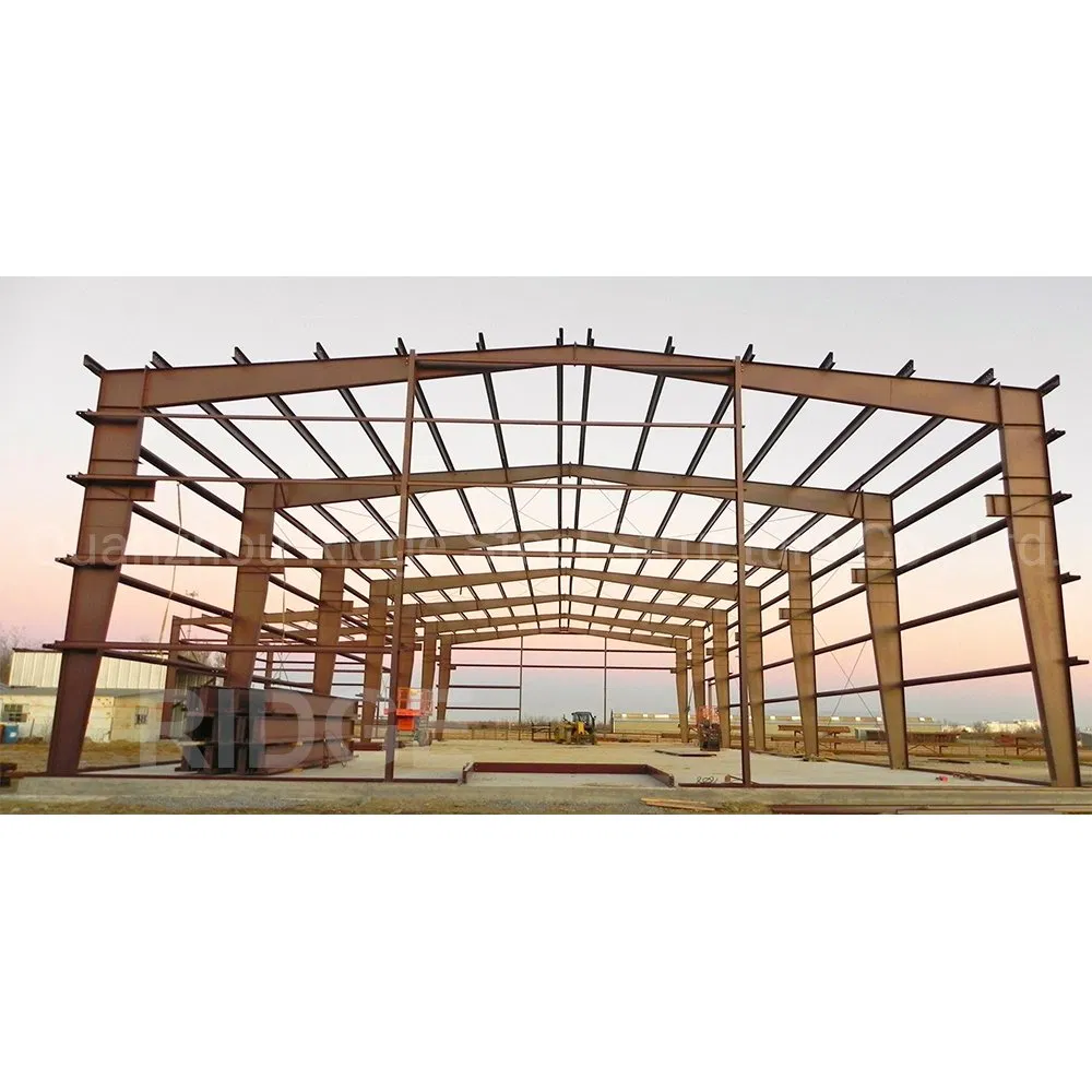 Prefabricated Preengineered Construction Roof Structure Garage Industrial Hall Stadium Cost