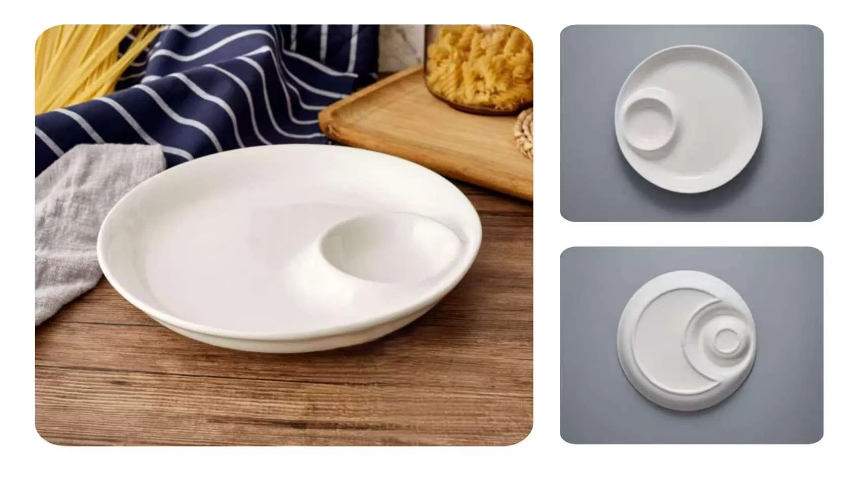 9"Nest Disk Plate Hotelporcelain Porcelain Hotelware Tableware Ceramics