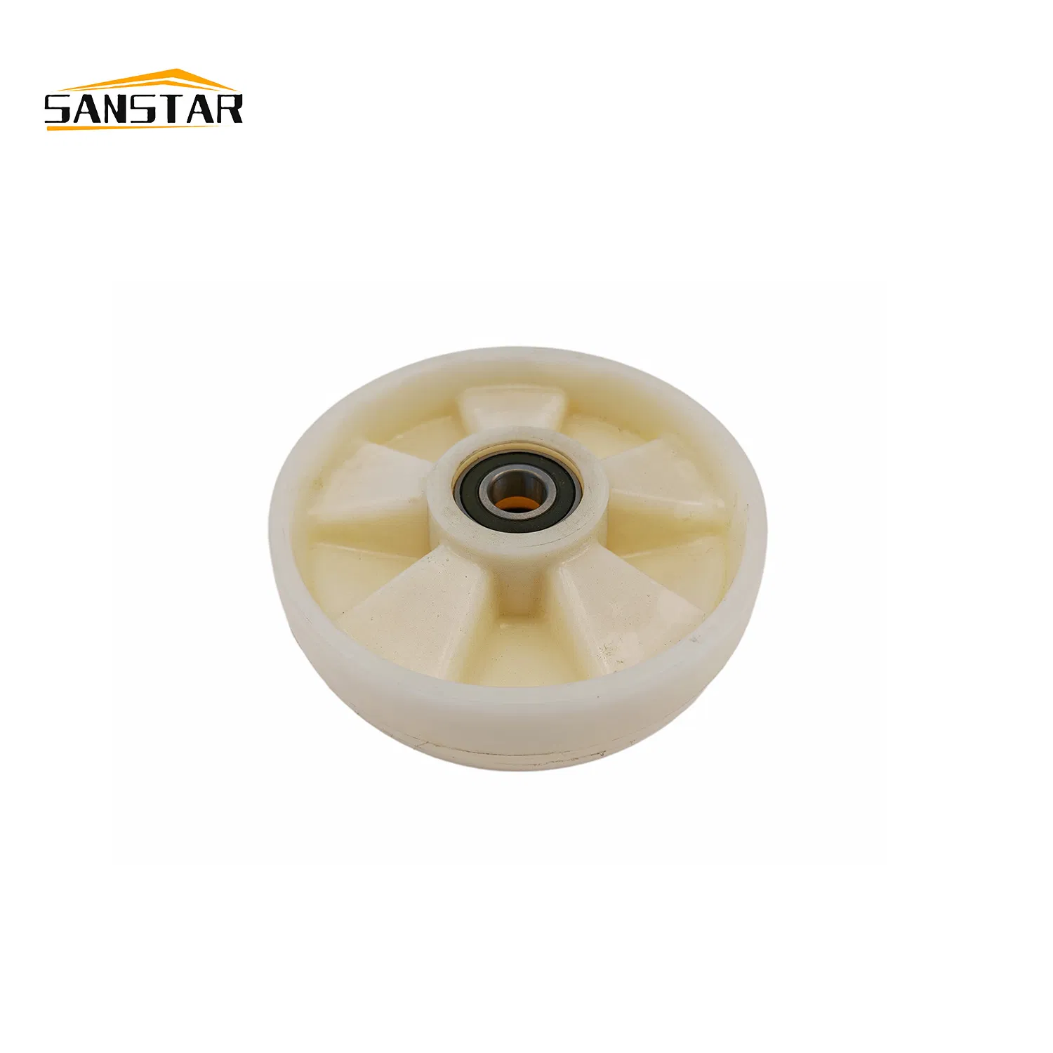 75X90 Solid Nylon Wheels - Heavy Duty for Hand Pallet Trucks