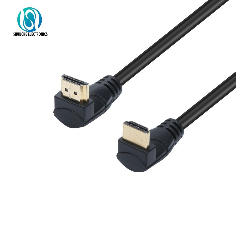 Male Head to Mini Male Head Black PVC Jacket HDMI Cable
