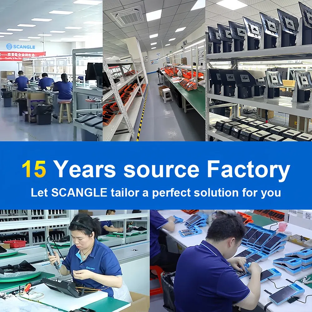 Scangle OEM Touch Windows 11 OS All in One Cash Register with 80mm Autocutter Printer Work for Restaurant POS Terminal