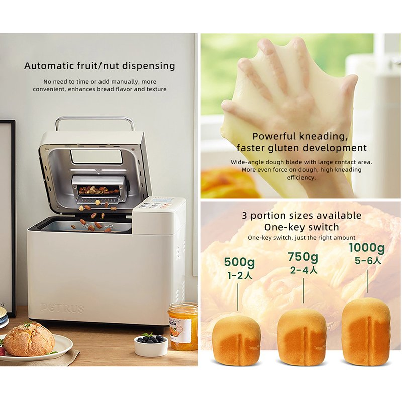 Double-Tube Bread Machine Maker Multi-Functional Automatic Breakfast Toaster