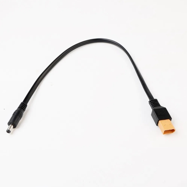 Xt60 Male Bullet Connector to Male DC 5.5mm X 2.1mm Power Cable Wire Harness