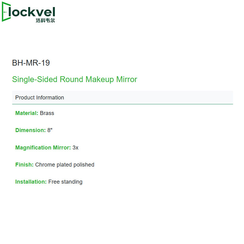 Desktop Makeup Mirror LED Lamp Round Shape Cosmetic Mirror