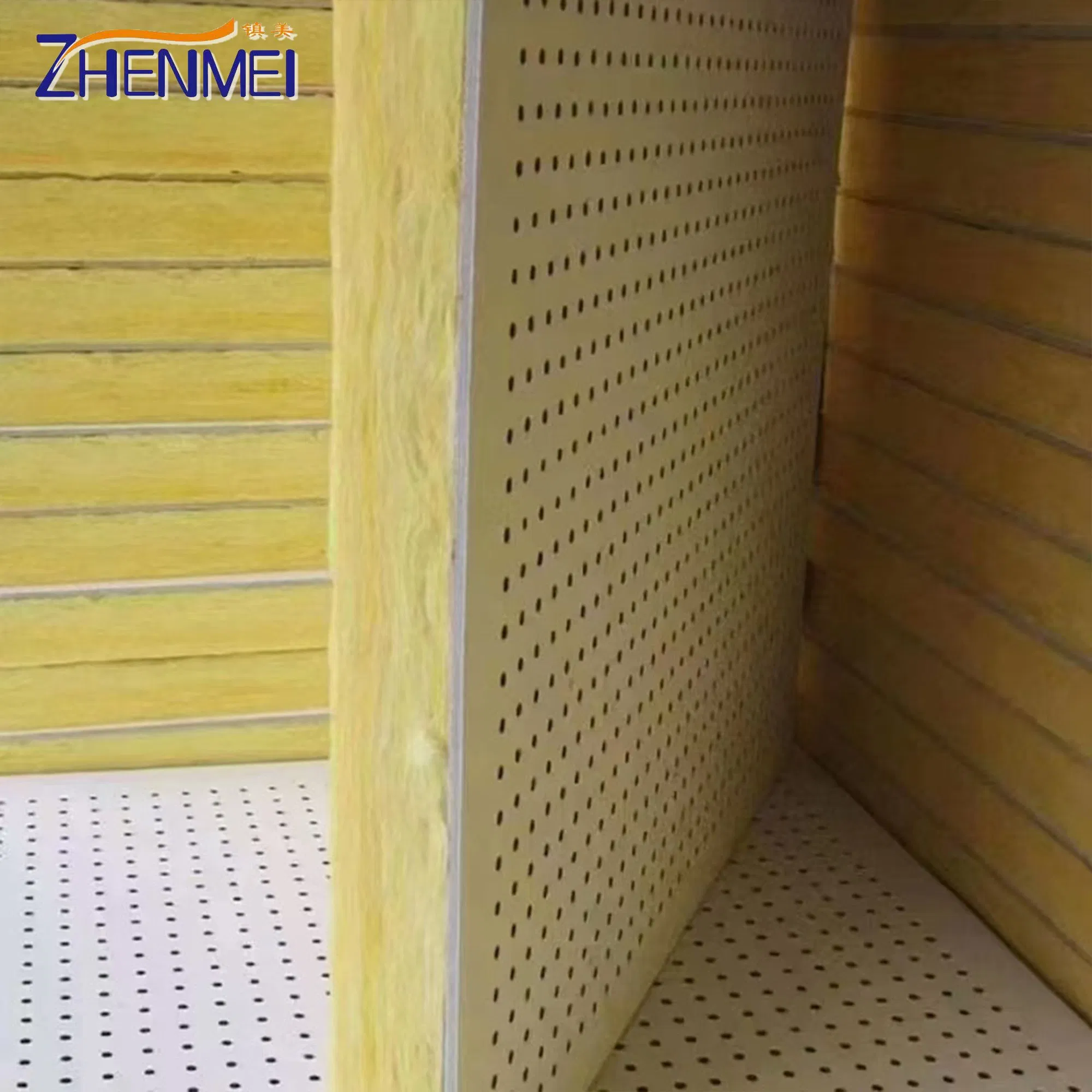 Premium Soundproofing Panel Zhenmei Customizable Acoustic Soundproofing Panel with Fireproof Slats