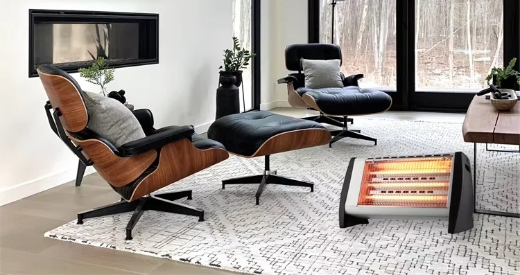 Electric Portable Quartz Heater Series with Safety Tip Over Switch 1800W (NSB-C07)