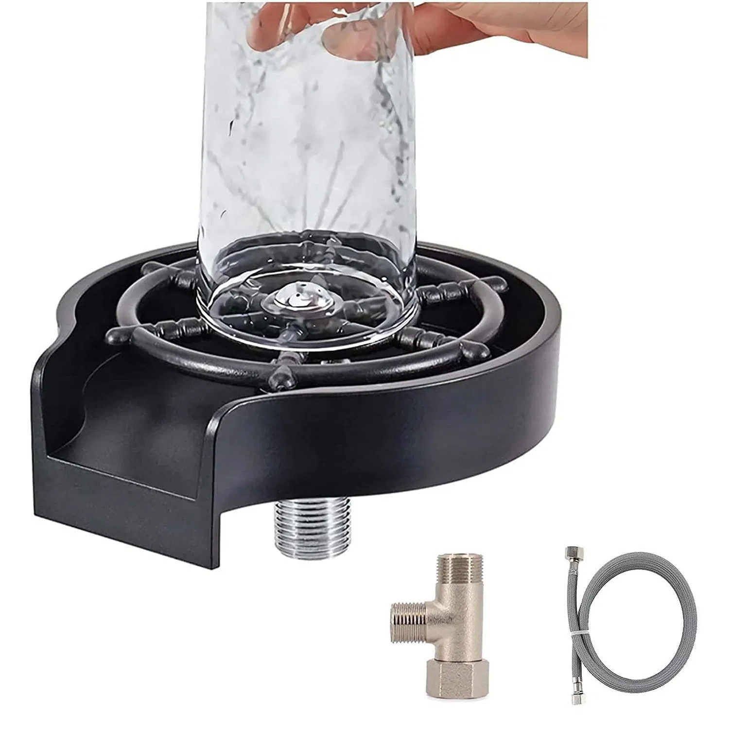 Cup Washer Sink Commercial Bar Bar Household Coffee Milk Tea Stainless Steel Automatic Flushing Cup Artifact