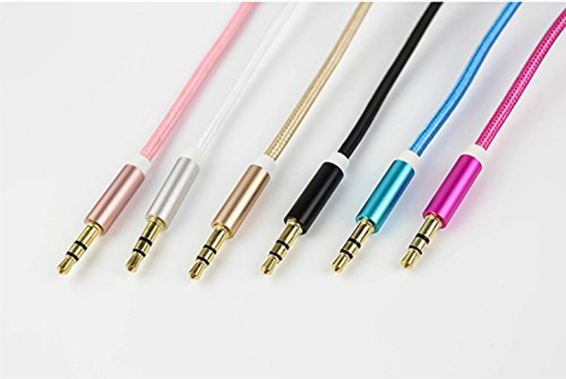 Super Strong 3.5mm Aux Audio Cable Premium Nylon Male to Male Aux Cable