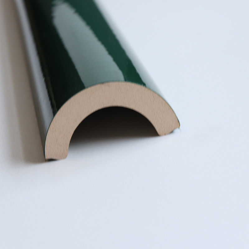 Bar Hotel Ceramic Edging Corner Semiround Curved Trim Dark Green Color