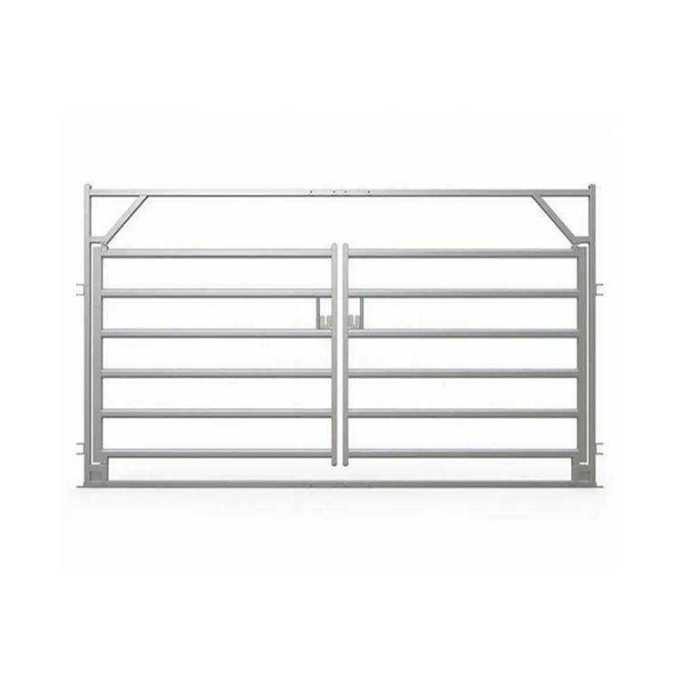 Hot Selling Security Sturdy and Durable Continuous 1.8X2.1m Cattle Horse Sheep Iron Steel Corral Livestock Yard Fence Panel