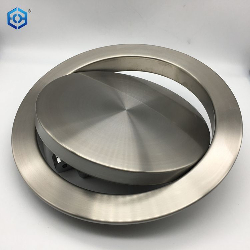 Stainless Steel Garbage Flap Lid Trash Bin Cover Flush Built-in Balance Swing