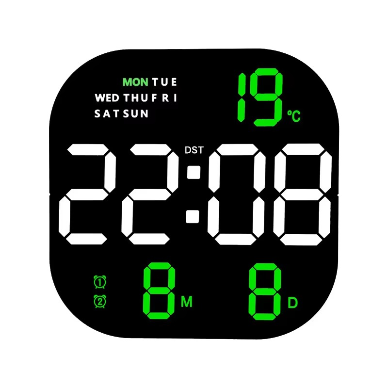 Digital Face Minimalist LED Wall Clock for Modern Room Decoration