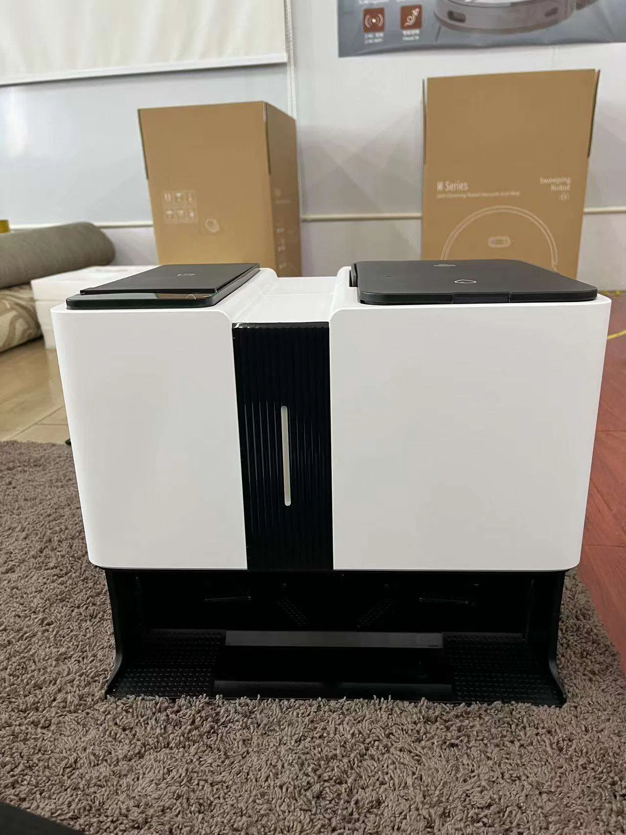 Intelligent Self-Cleaning Robot Vacuum Cleaner Mop Household Auto Empty Dock with Dust Collection Dirt Disposal for Wet Dry Use