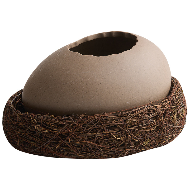 Oval Shaped Ceramic Yogurt Bowl Restaurant Tableware Dessert Bowl