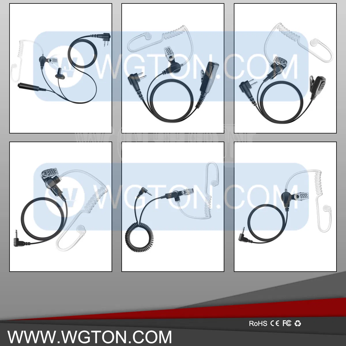 Security Acoustic Tube Earpiece for Two Way Radio Walkie Talkie Headset DEP550e