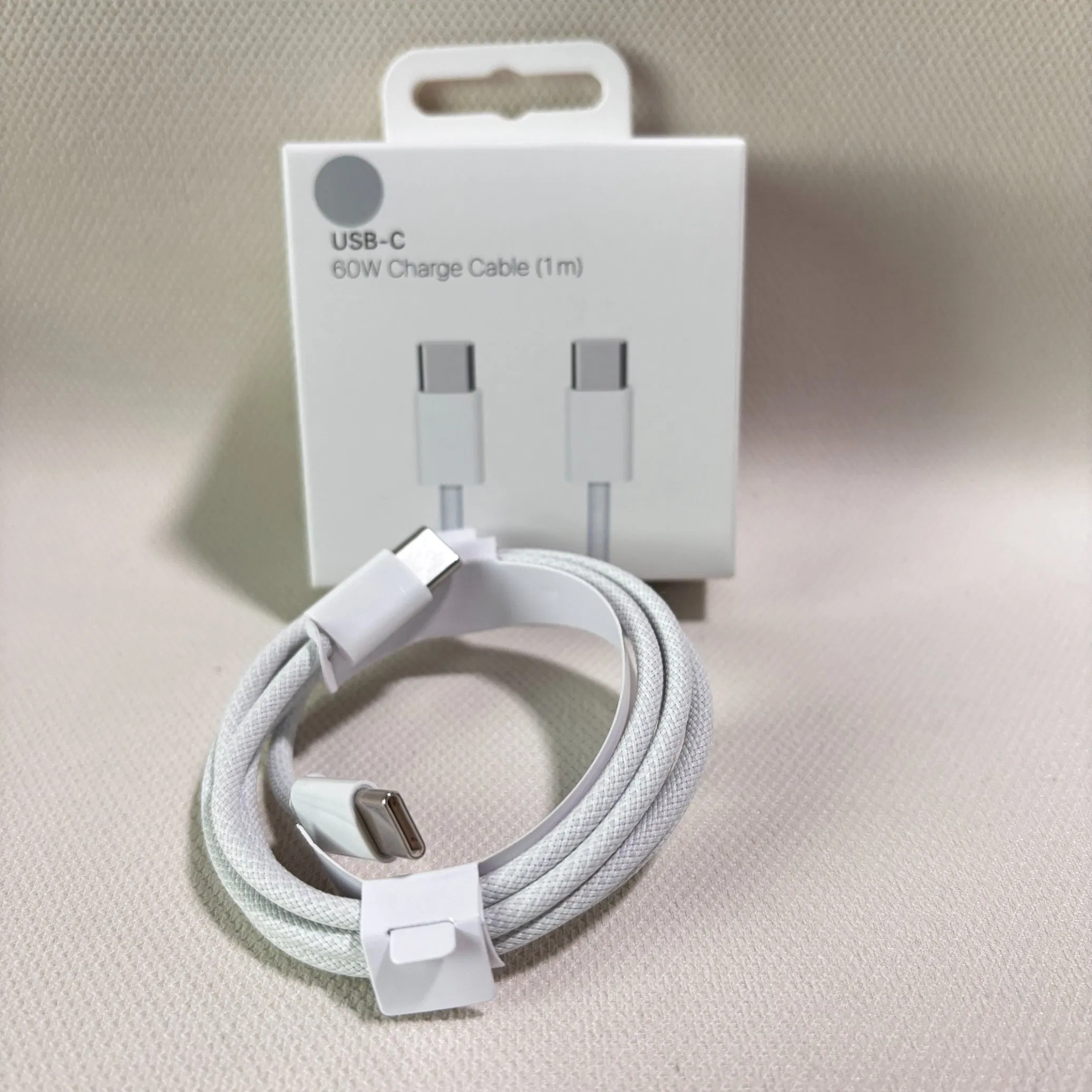 New High-Quality AAA+++60W 1: 1 Original USB-C to Lightning Cable, 1-Meter Mobile Data Charging Cable, Top Wholesale Price Fast Charger Cable