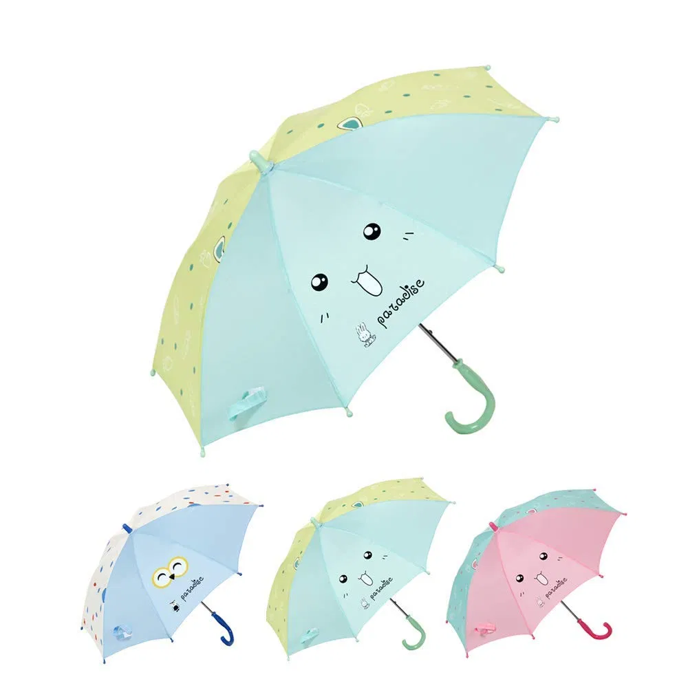 Umbrella Super Light Children′ S Straight Cute Cartoon Printed Rain Umbrella Boys and Girls Kids