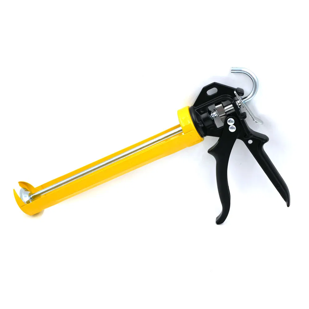 High Ratio 26: 1 Drip-Less 400ml Rotating Cradle Steel Skeleton Frame Caulking Gun