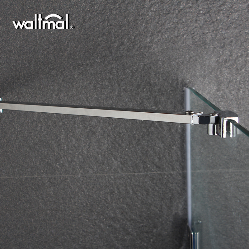 Waltmal Diamond Free Standing Glass Shower Enclosure Corner Bath Shower