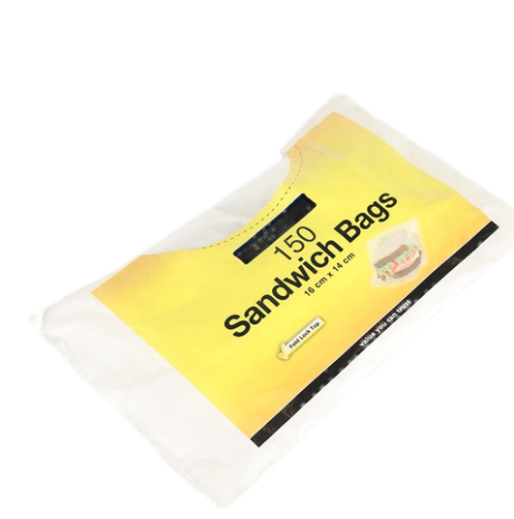 Multipurpose Customized Logo Size PE Biodegradable Bread Bags Food Grade Plastic Sandwich Bag