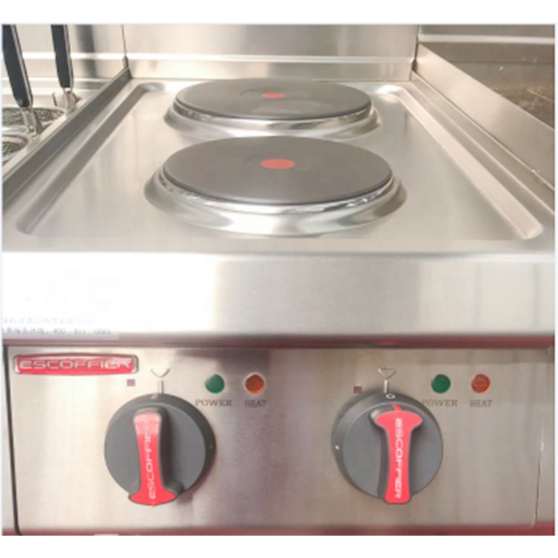 Commercial Temperature Control Cooking Countertop 2 Plate Electric Hot Plate Stove