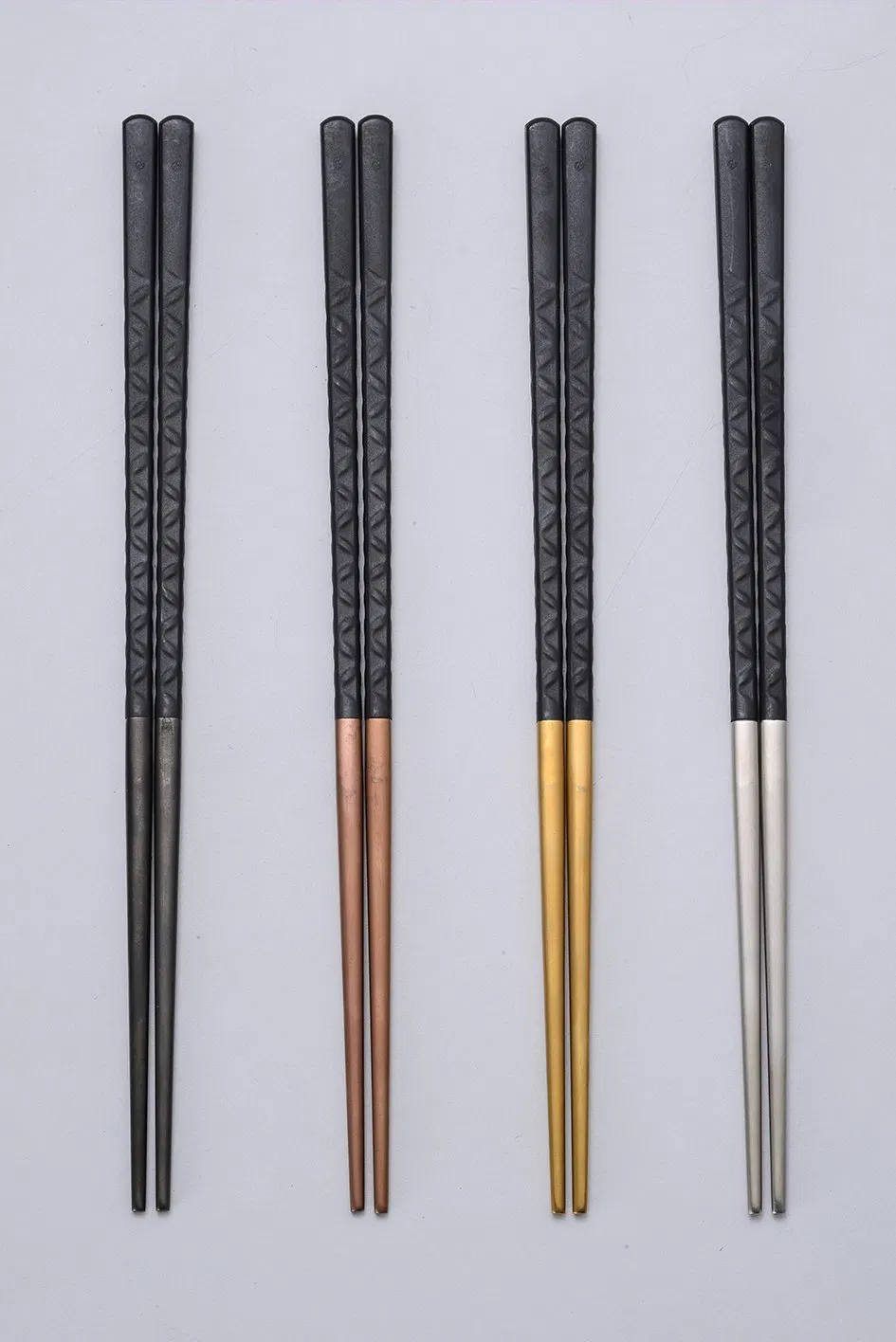 Factory New Design Melamine Korean Style 24cm Alloy Chopsticks for BBQ Restaurant