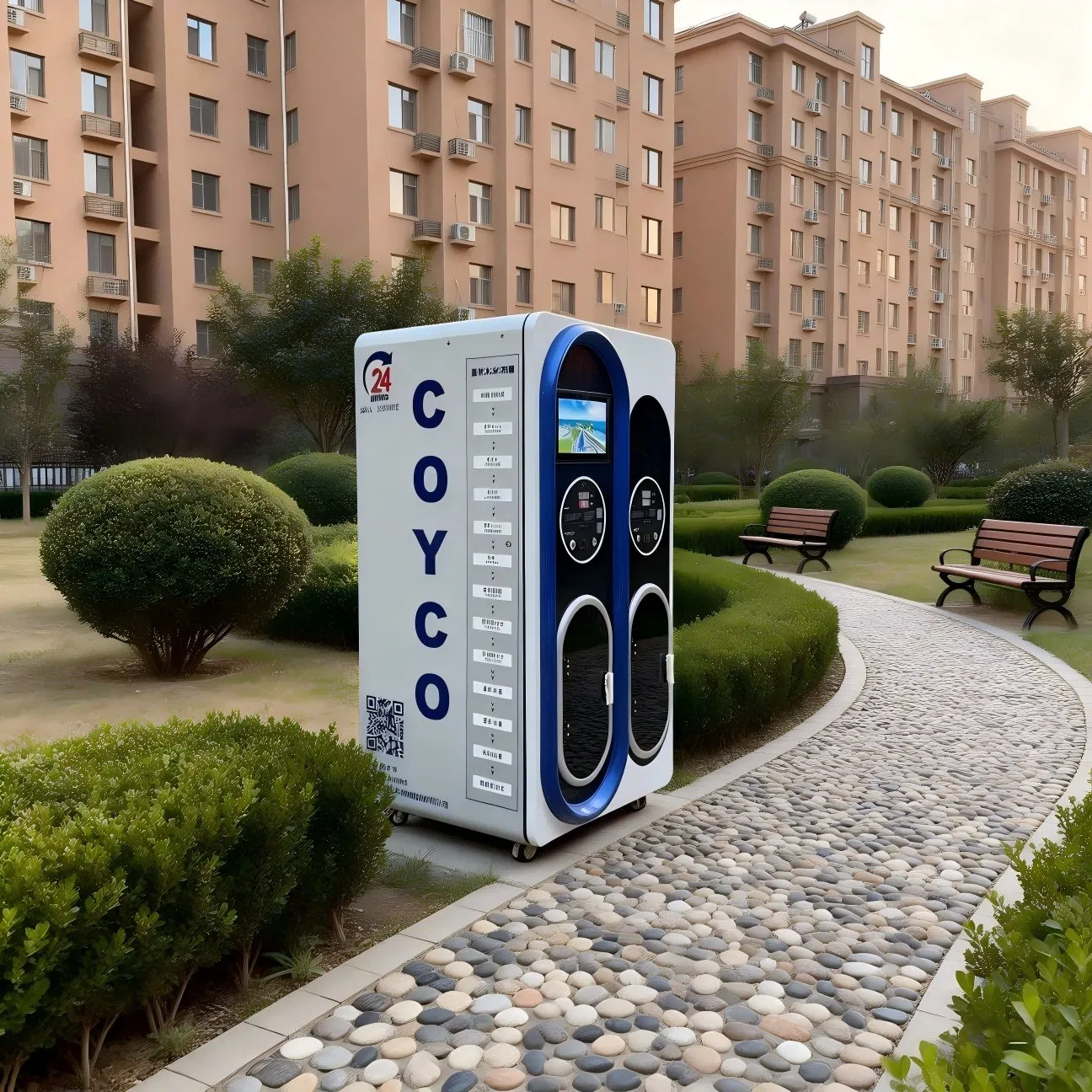 Coin Operated Vending Machine with Purified Water Vending System, Reverse Osmosis Filtration, Purified Water