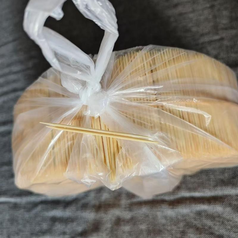 Natural Bamboo Toothpick Good Quality Double Sided with Factory Wholesale Price