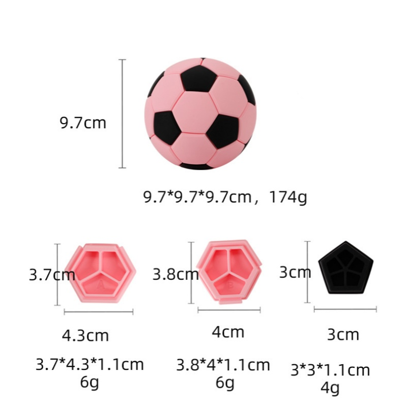 Educational Factory Direct Safety Food Grade Football Tenon Splicing Silicone Toys