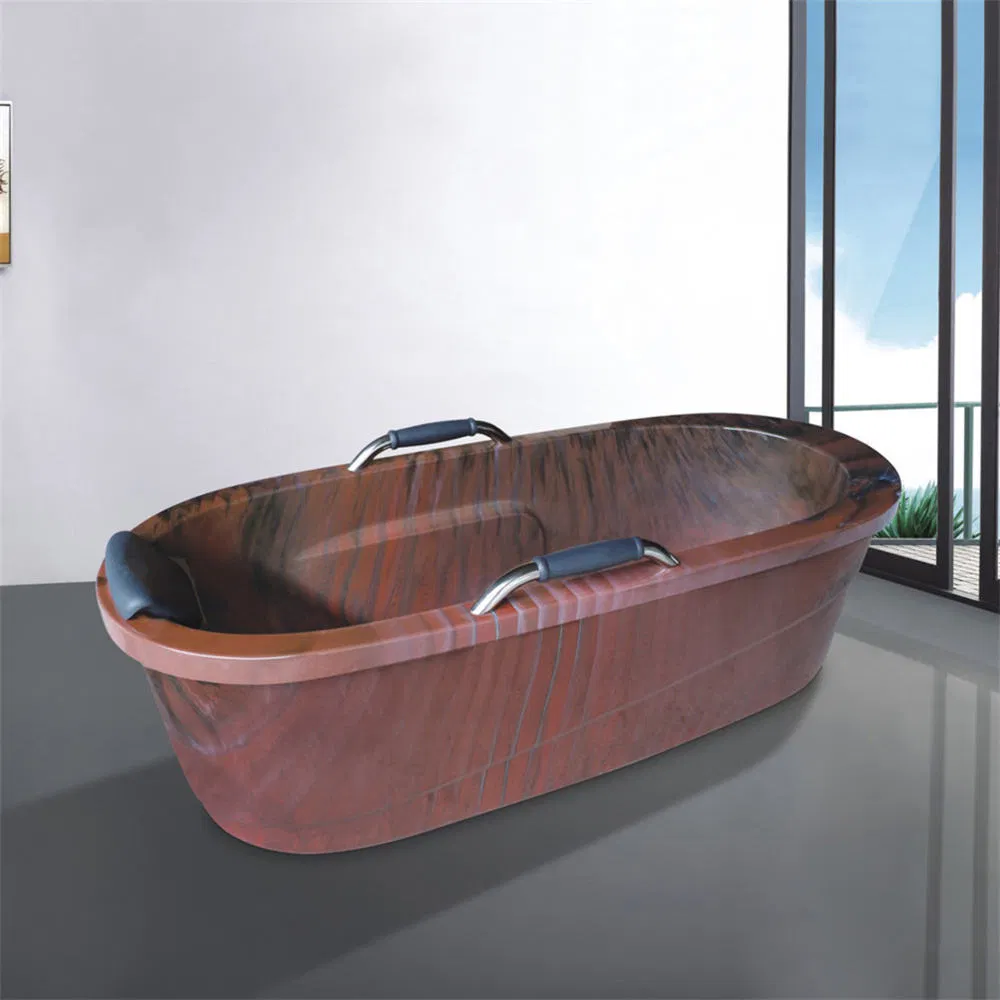 Modern 1.7m Bathroom Bath Tub Luxury Green Corner Free Standing Acrylic Freestanding Bathtub
