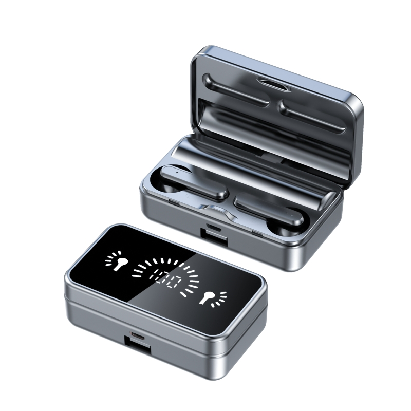 Беспроводные наушники Sleek Mirror TWS с Power Bank