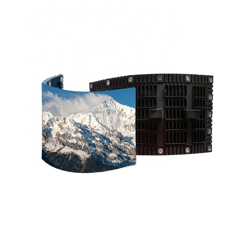 Wide Viewing Angle Wall Extremely Long Life Flexible Outdoor LED Display Screen