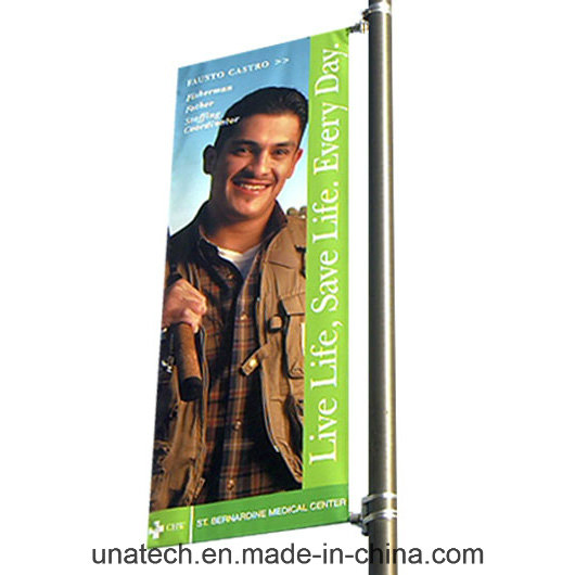 Outdoor Advertising Street Column Pole Stainless Bandings Poster Banner Bracket