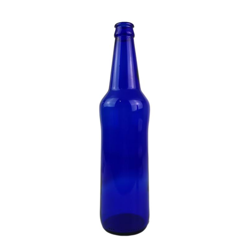 500ml Customized Beer Glass Bottle Blue Color Bottles