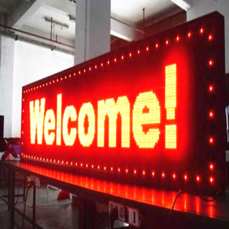 Single Red LED Text Display Screen Module