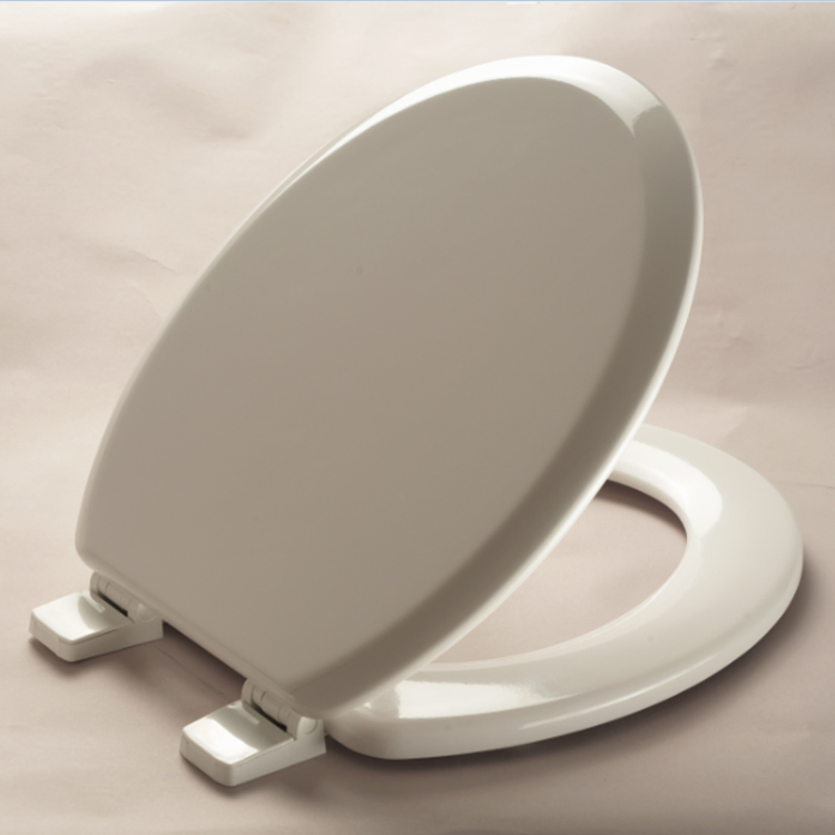 Sanipro Bathroom Attachment Modern Slow Closing Standard Round Shape Wc Toilet Lid White Molded Wood Toilet Seat Cover