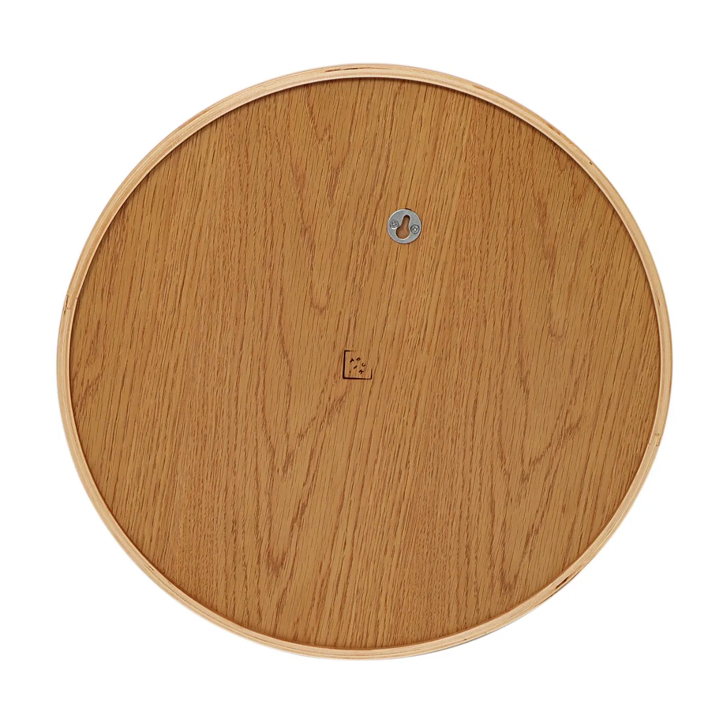 Decor Wall Round Mirrors Wooden Frame Bathroom Glass Mirror