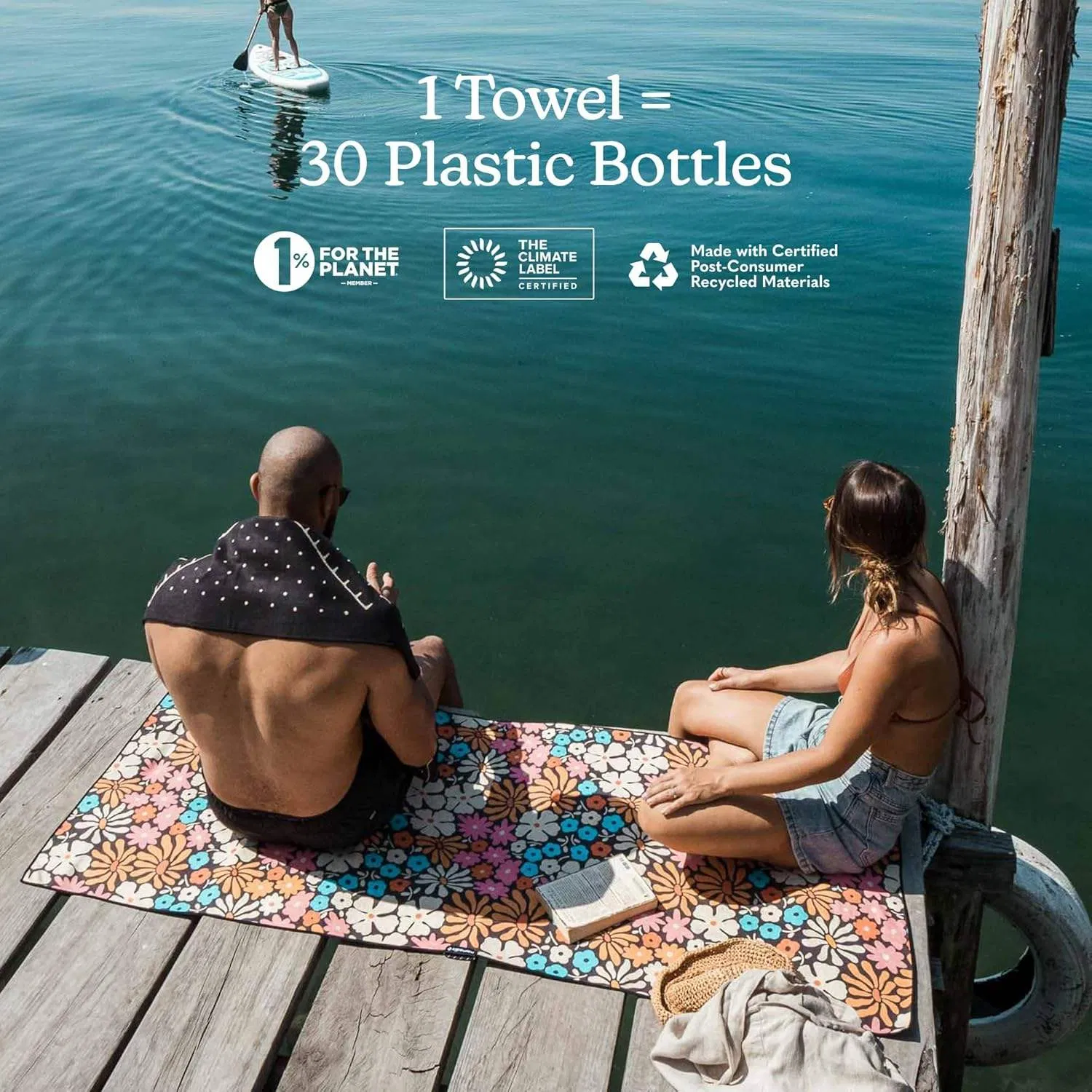 Super Absorbent Towel Printed Beach Pool Travel Camping Yoga Towel