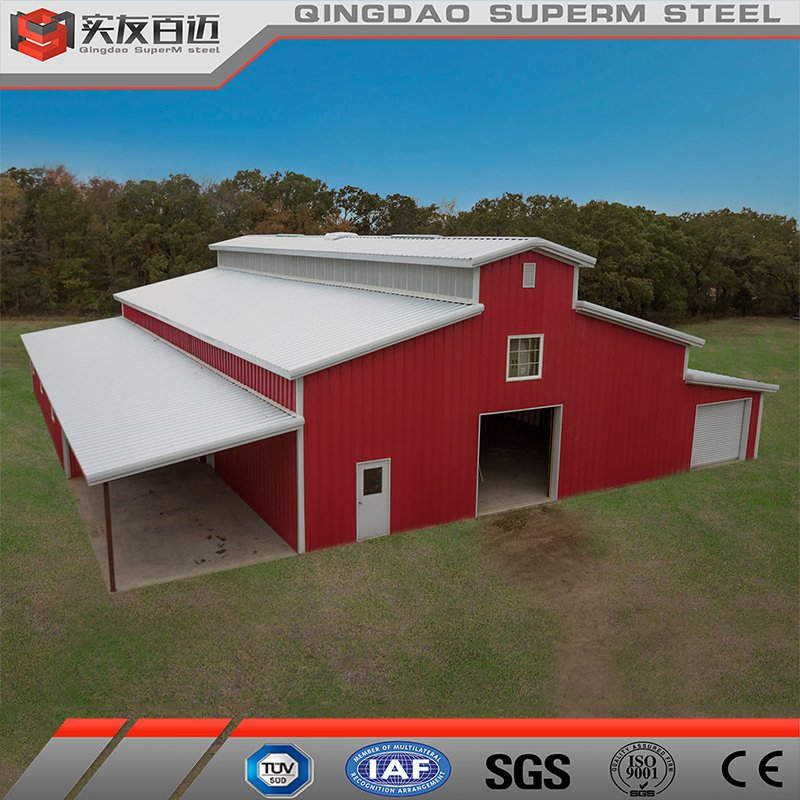 Prefab Hot DIP Galvanized Steel Structure Barn House