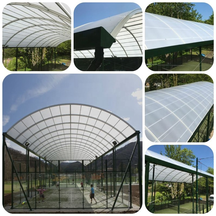 Padel Court with Roof Outdoor Padel Court Rain Roof Custom Padel Tennis Court Roof