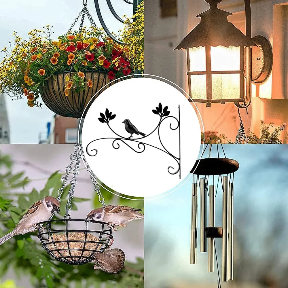 High Quality Garden Steel Wall Hook Hanging Flower Hook Powder Coated
