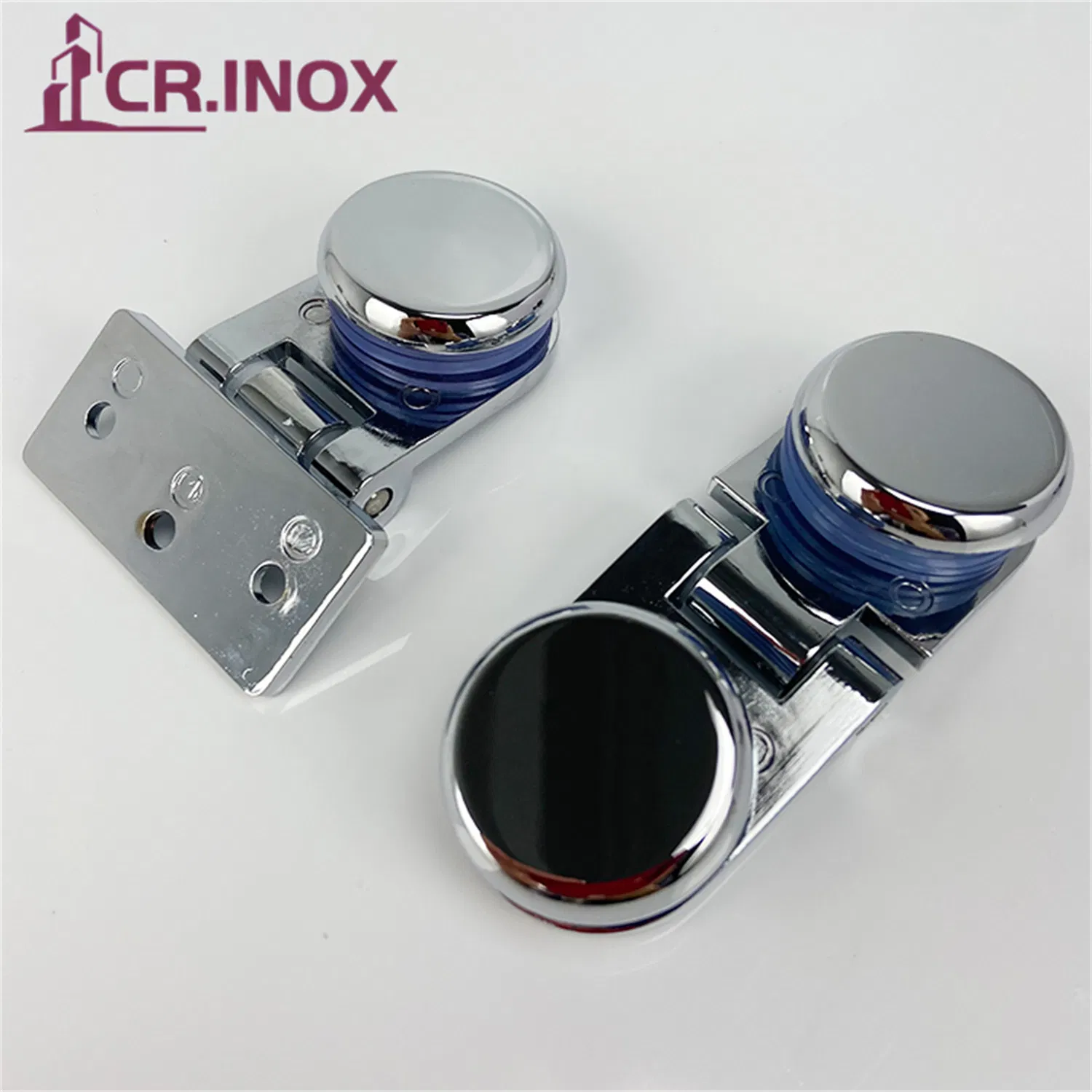 Small Size Bathroom Glass Hinge for Glass Circular Corner Pivot Clamp Glass Shower Door Hinge