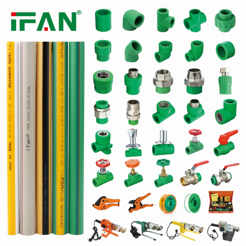 Ifan Manufacturer Wholesale Plumbing Materials PPR Fittings Plastic PPR Pipe Fittings for Water Pipe