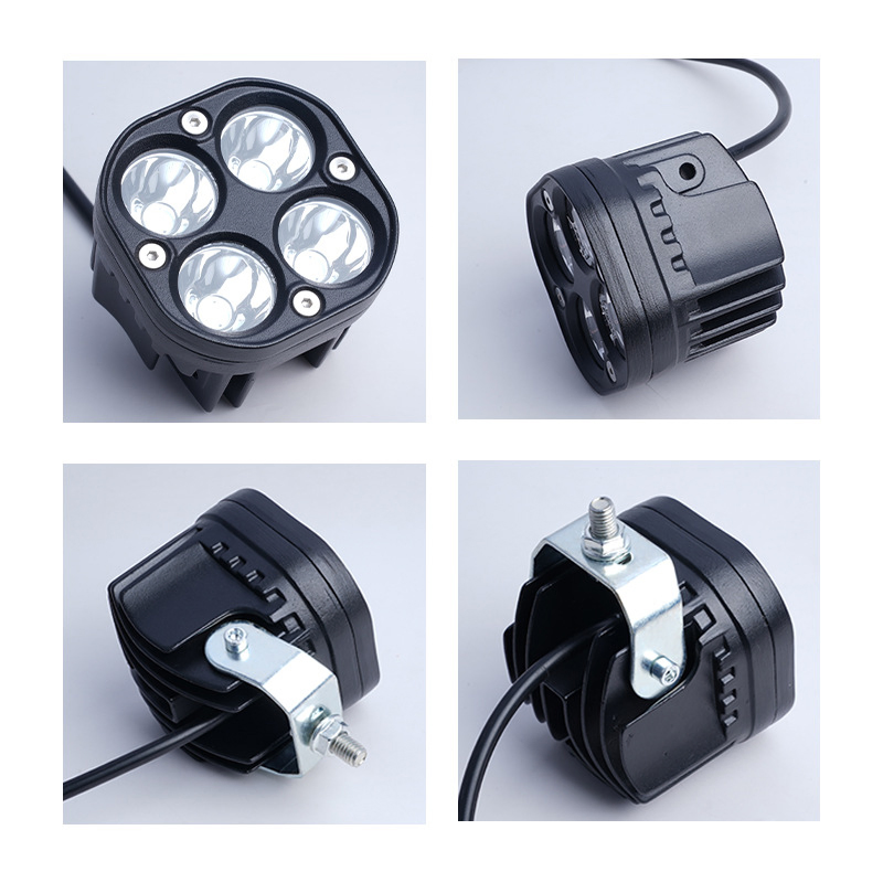 LED Motorcycle Spotlights Waterproof Retrofit Headlight