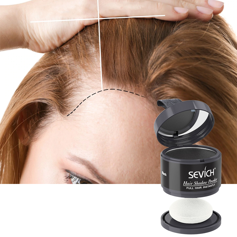 Customized Label Natural Hairline Powder Hair Root Cover up Powder Hair Shadow Powder Fiber