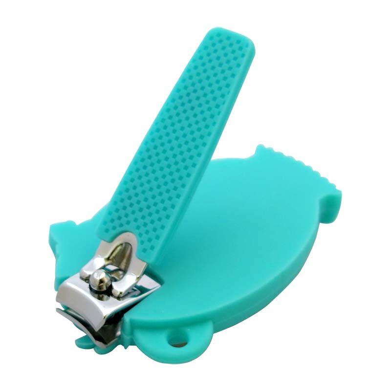 Cute Cartoon Silicone Catcher & Grip Nail Clipper for Baby Nail Care (608CR-2)