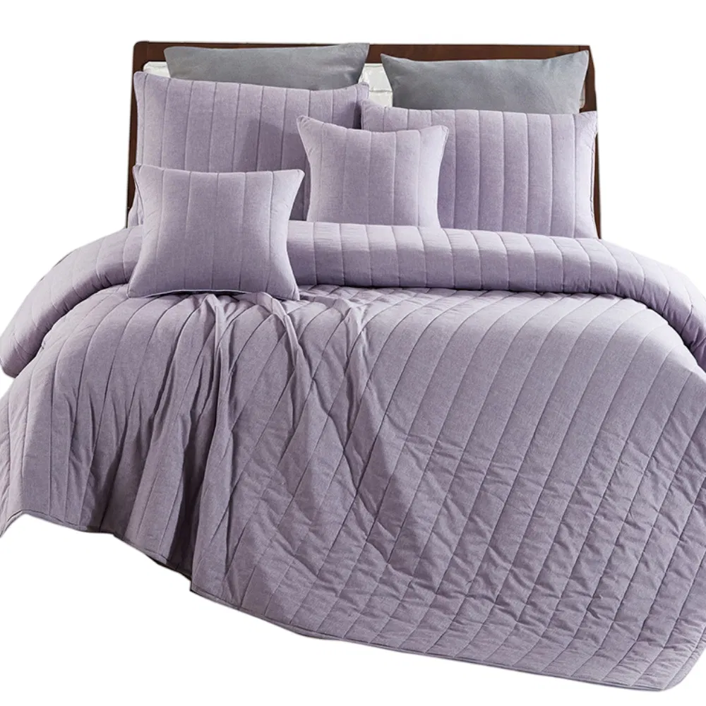 Russia Luxurious Quilted Bedspread Set with Soft Polyester Filling